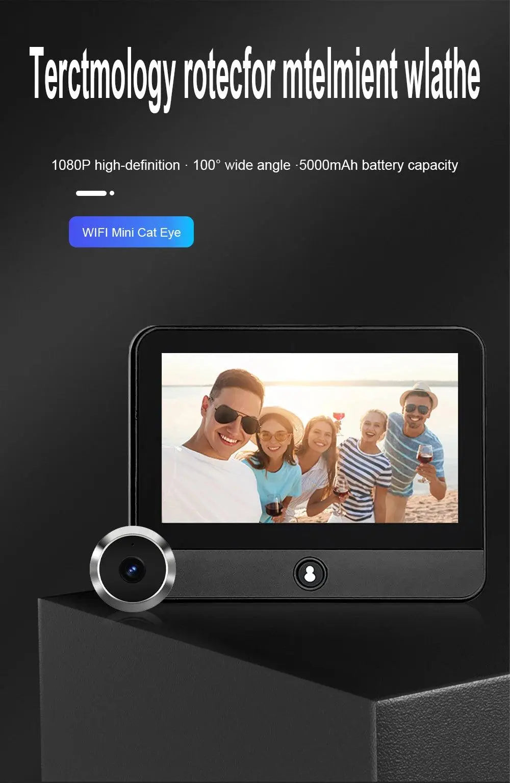 Mini 1080P Tuya Smart Life Digital Doorbell - DomoSpace