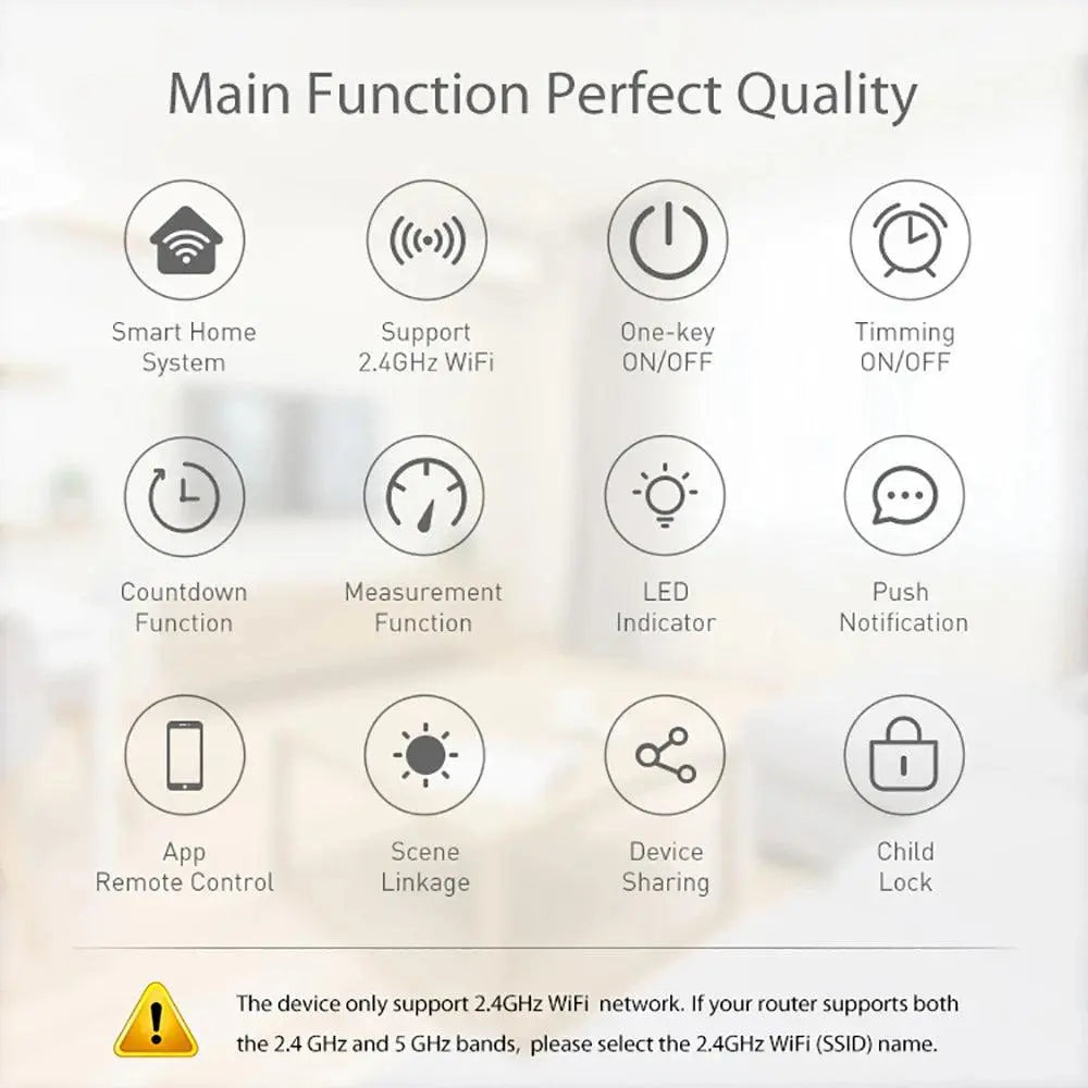 Power Plug Wi-Fi 16A Power Meter Remote Control - DomoSpace