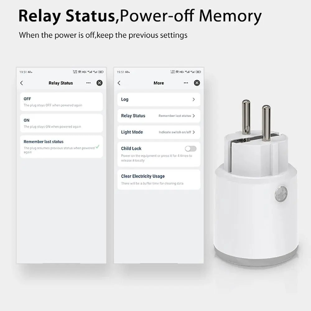 Power Plug Wi-Fi 16A Power Meter Remote Control - DomoSpace