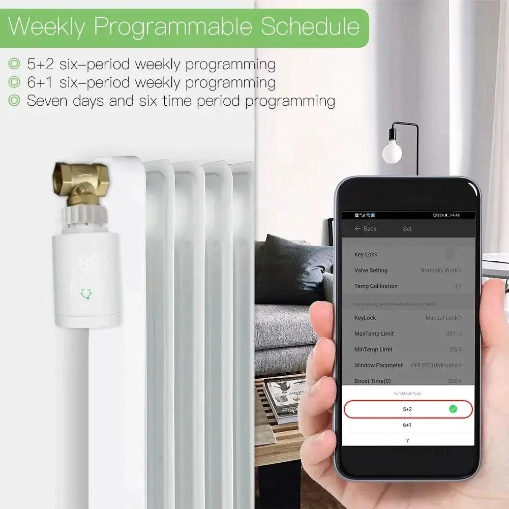 Programmable Thermostatic Valve Temperature Controller - DomoSpace