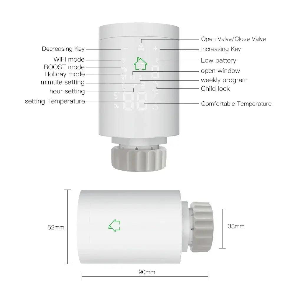 Programmable Thermostatic Valve Temperature Controller - DomoSpace