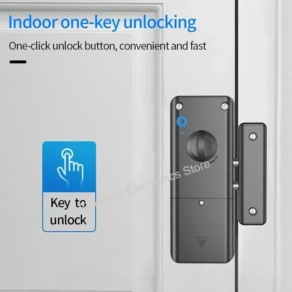 Tuya Smart Lock APP IC Card Unlock Invisible Door Lock Smart Electronic RFID Lock Indoor Wooden Door Burglar Door Locks DomoSpace