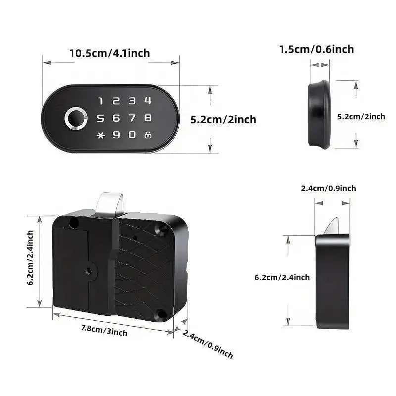 Smart Fingerprint and Password Drawer Lock - DomoSpace