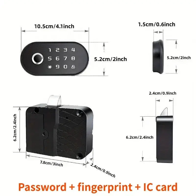 Smart Fingerprint and Password Drawer Lock - DomoSpace