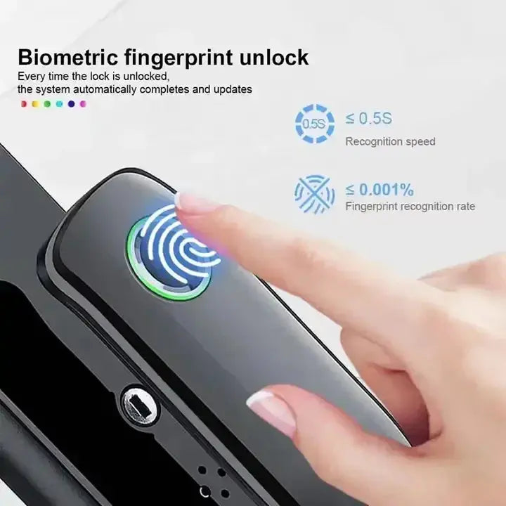 Smart Fingerprint Lock Tuya TT APP Office Interior Wooden Door Apartment Hotel Rentals Electronic Code Lock - DomoSpace