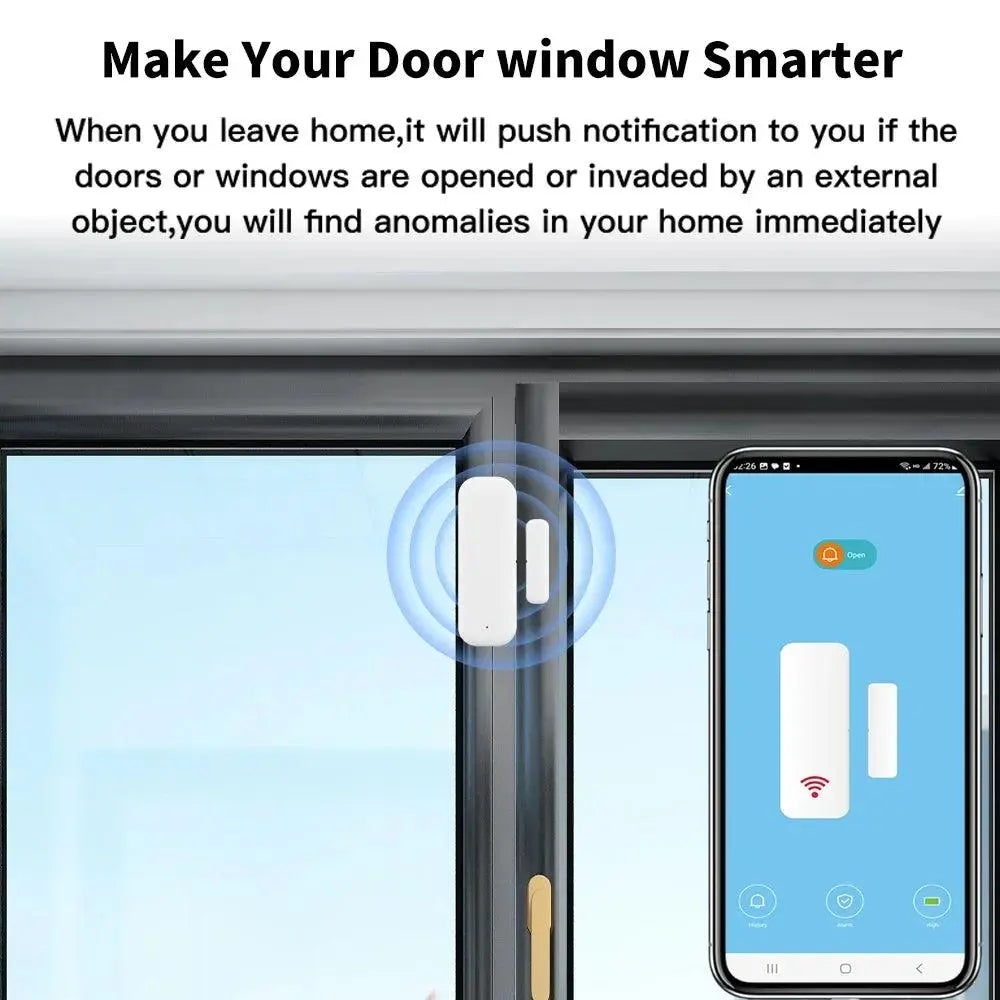 Smart Home Wireless Door Detector Control - DomoSpace