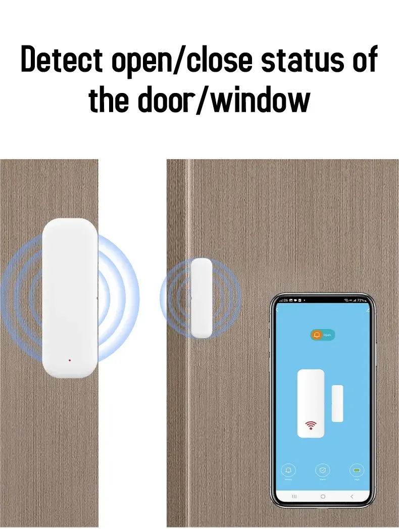 Smart Home Wireless Door Detector Control - DomoSpace