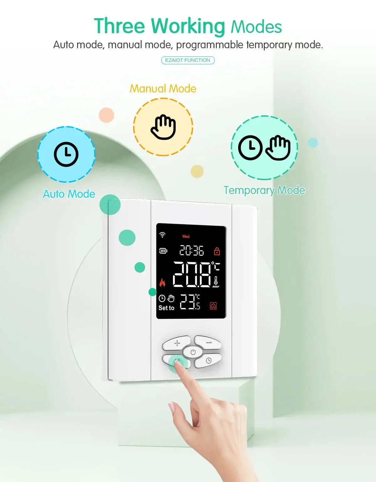 Smart Hotel Wireless Temperature Controller - WiFi-Enabled for Gas Boilers - DomoSpace