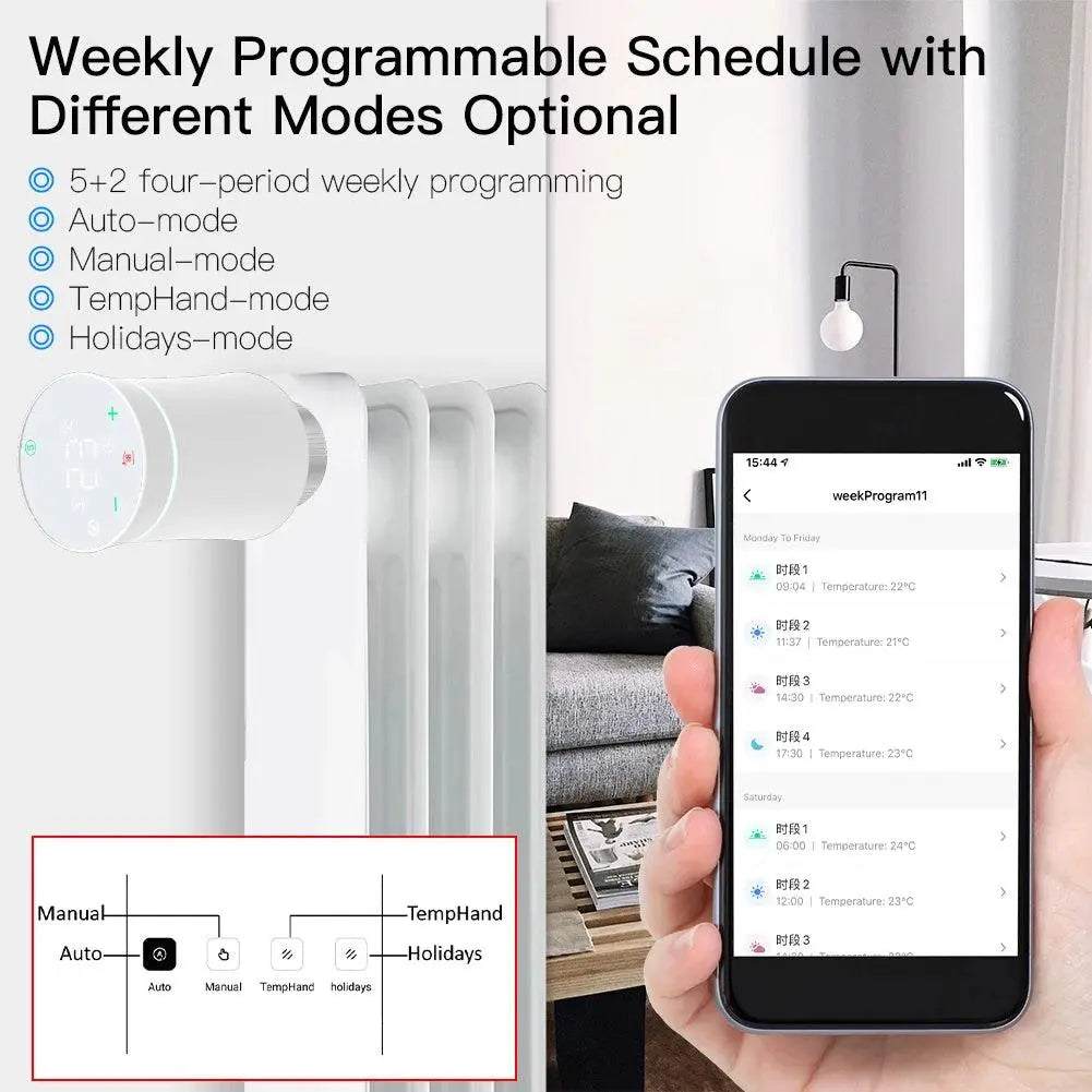 Smart Programmable Thermostat Temperature Heater - DomoSpace