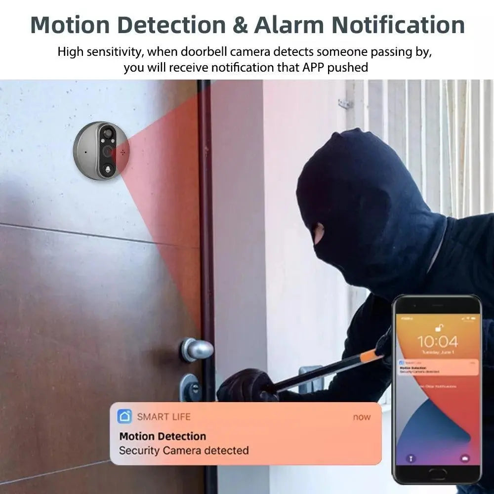 Smart Security-protection Door Peephole Camera "security door camera" - DomoSpace