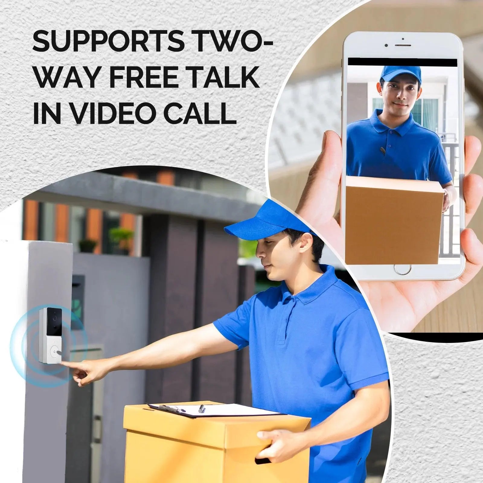 Smart Wi-Fi Video Doorbell Camera 1080P - DomoSpace