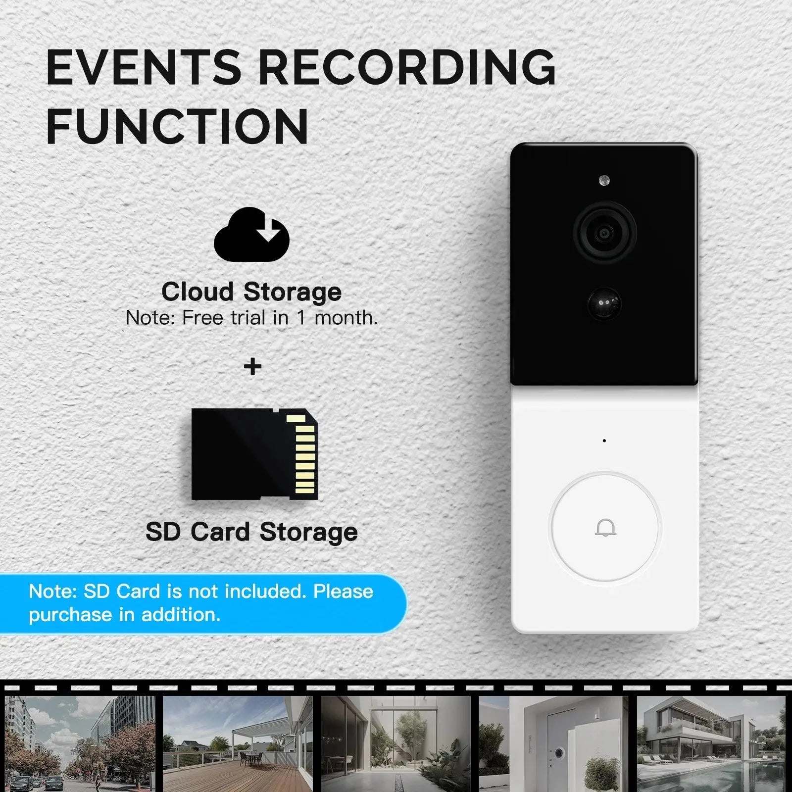 Smart Wi-Fi Video Doorbell Camera 1080P - DomoSpace