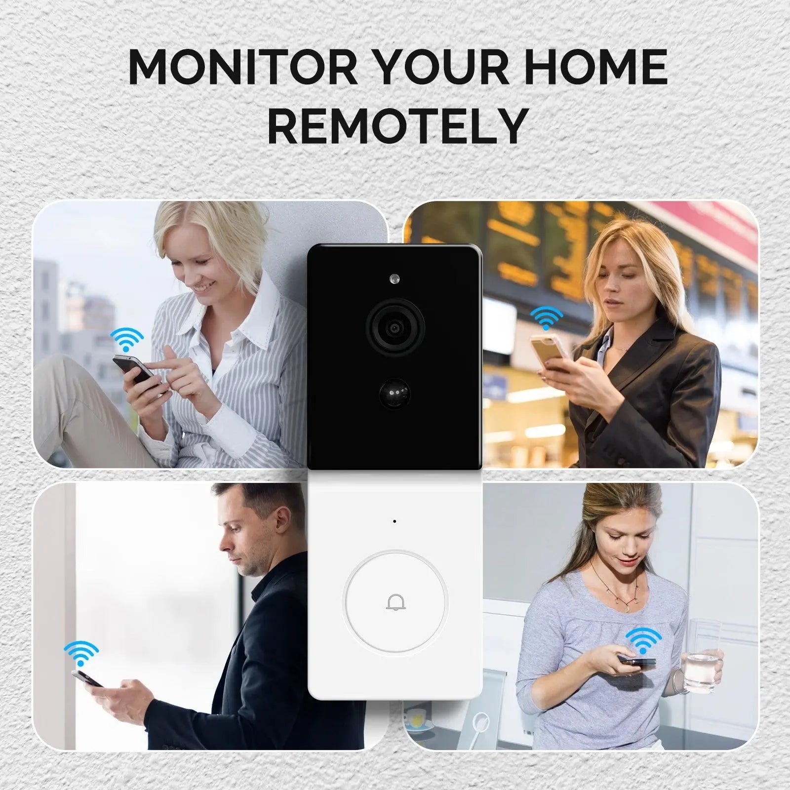 Smart Wi-Fi Video Doorbell Camera 1080P - DomoSpace