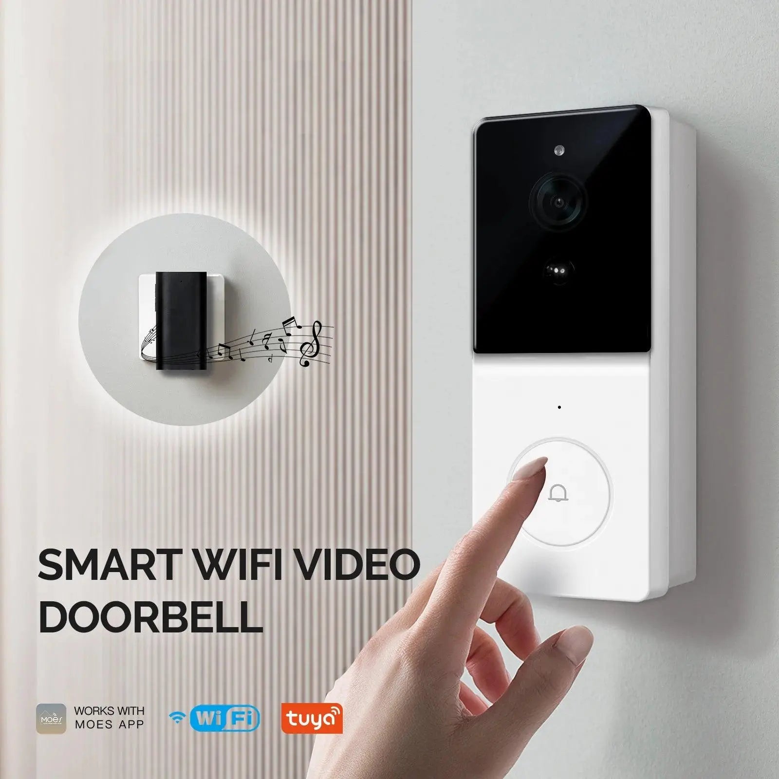 Smart Wi-Fi Video Doorbell Camera 1080P - DomoSpace