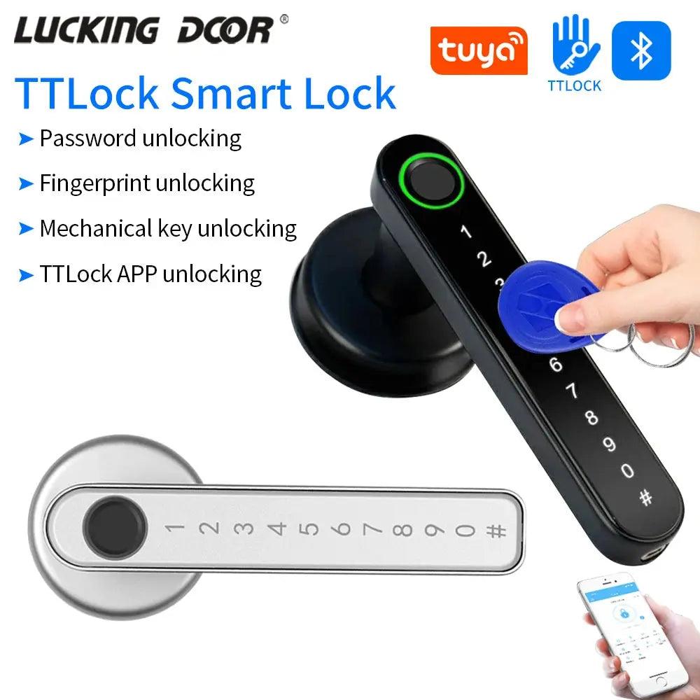 Bluetooth Smart Fingerprint Door Lock – Tuya/TTLOCK for Hotel, Apartment, Office - DomoSpace