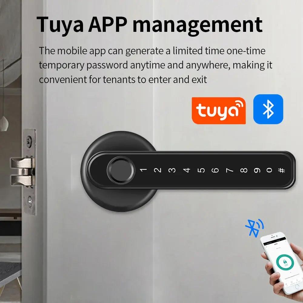 Bluetooth Smart Fingerprint Door Lock – Tuya/TTLOCK for Hotel, Apartment, Office - DomoSpace