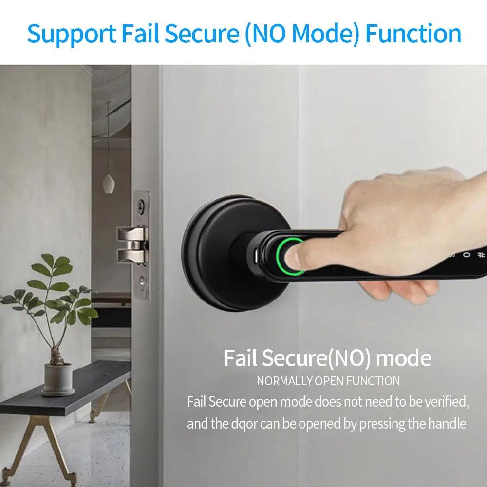 Bluetooth Smart Fingerprint Door Lock – Tuya/TTLOCK for Hotel, Apartment, Office - DomoSpace