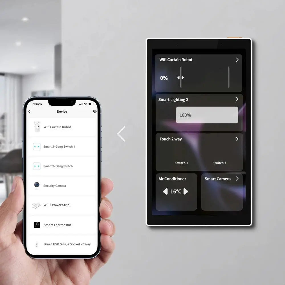 Touch Interaction Smart Central Control Panel - Seamless Control for All Smart Devices - DomoSpace