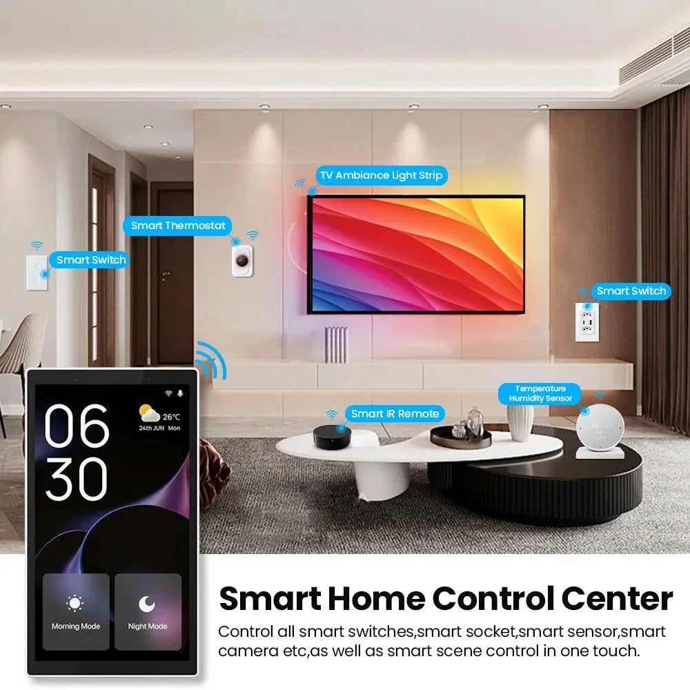 Touch Interaction Smart Central Control Panel - Seamless Control for All Smart Devices - DomoSpace