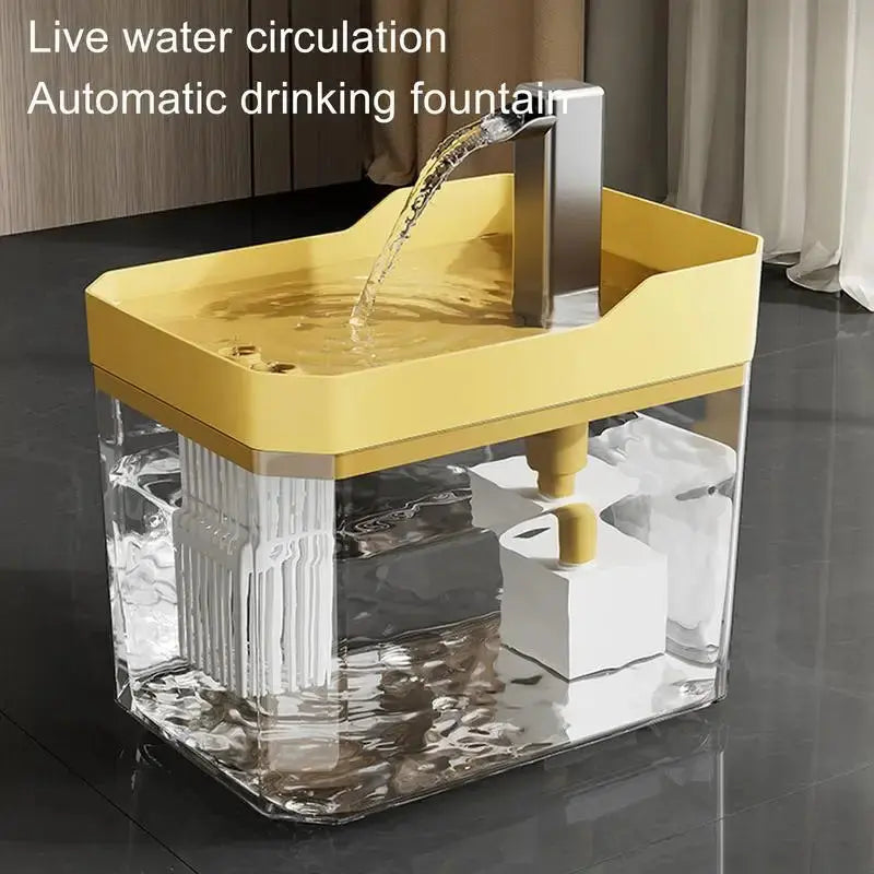 Transparent Automatic Cat Water Fountain - DomoSpace