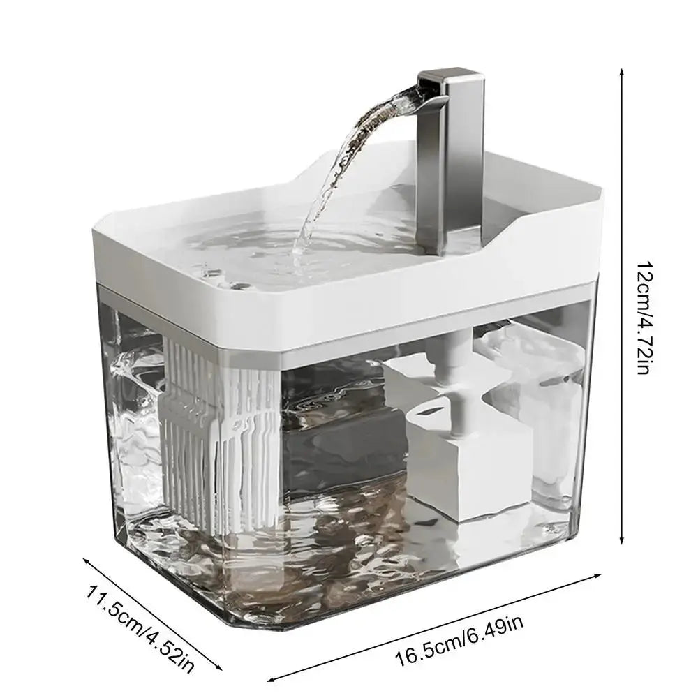 Transparent Automatic Cat Water Fountain - DomoSpace