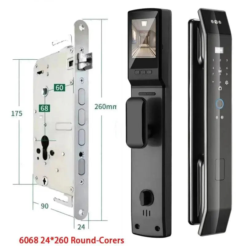 Tuya 3D Face Real-time Intercom Smart Door Lock - DomoSpace