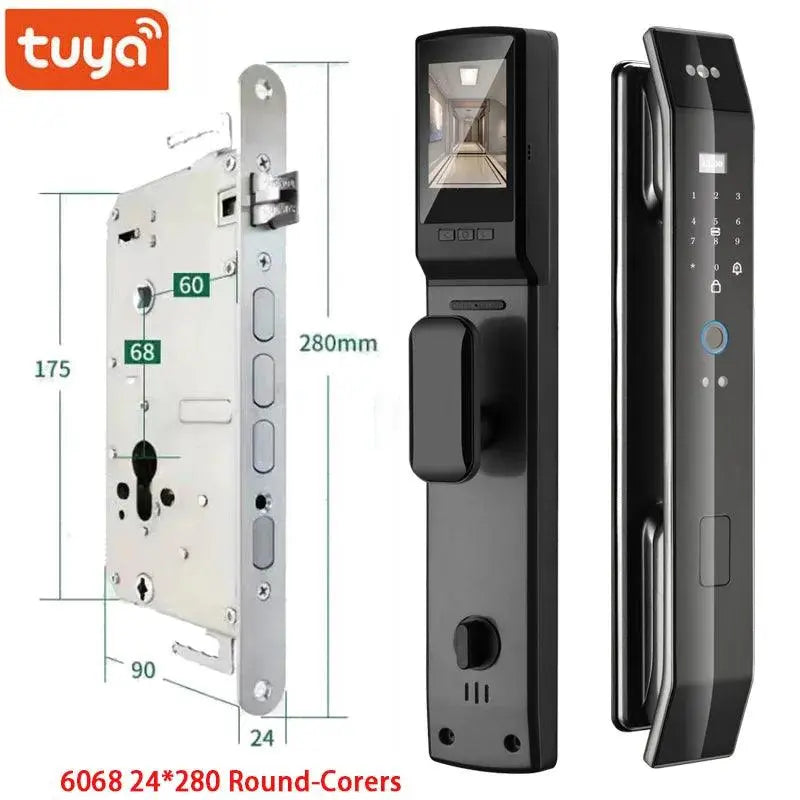 Tuya 3D Face Real-time Intercom Smart Door Lock - DomoSpace