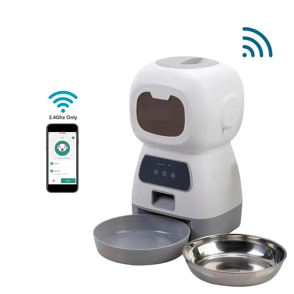 Tuya Smart APP Pet Feeder Cat And Dog Food Automatic Dispenser Suitable For Small And Medium-Sized Cats And Dogs Remote Feeding - DomoSpace