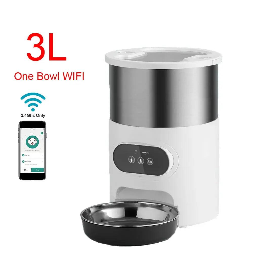 Tuya Smart APP Pet Feeder Cat And Dog Food Automatic Dispenser Suitable For Small And Medium-Sized Cats And Dogs Remote Feeding - DomoSpace