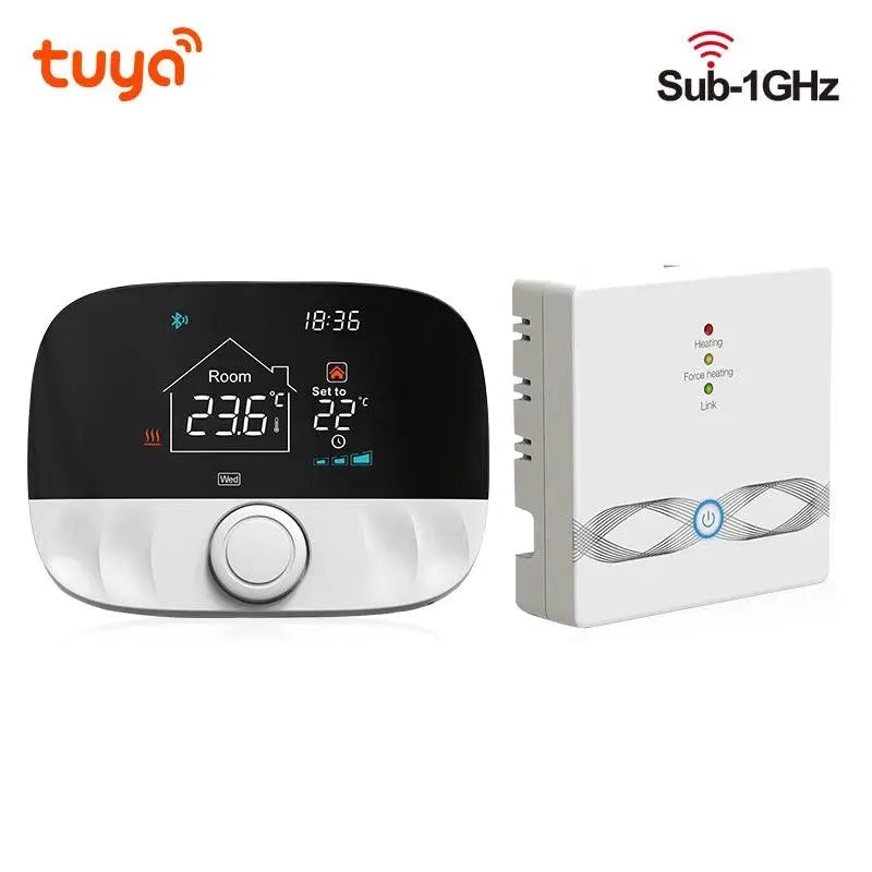 Tuya Smart Home Wifi Thermostat RF433 Wireless Floor Heater Water Gas Boiler Smart Life Temperature Controller Alexa Google - DomoSpace