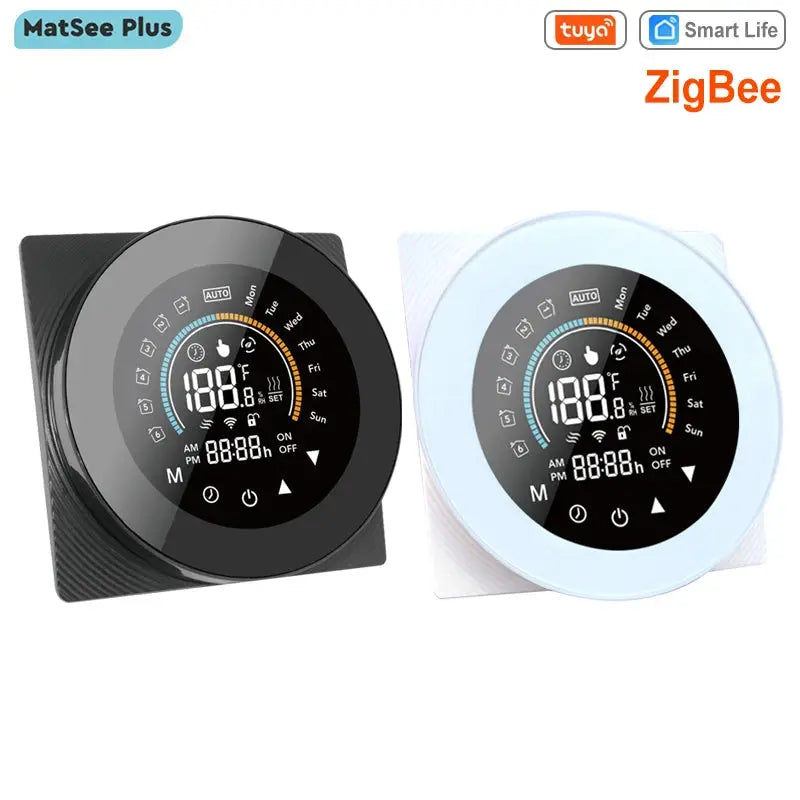 Tuya Smart Life ZigBee Thermostat Controller Switch, Floor, Water, Gas Boiler Heating, 110V, 240V, Support Alexa, Google Home - DomoSpace