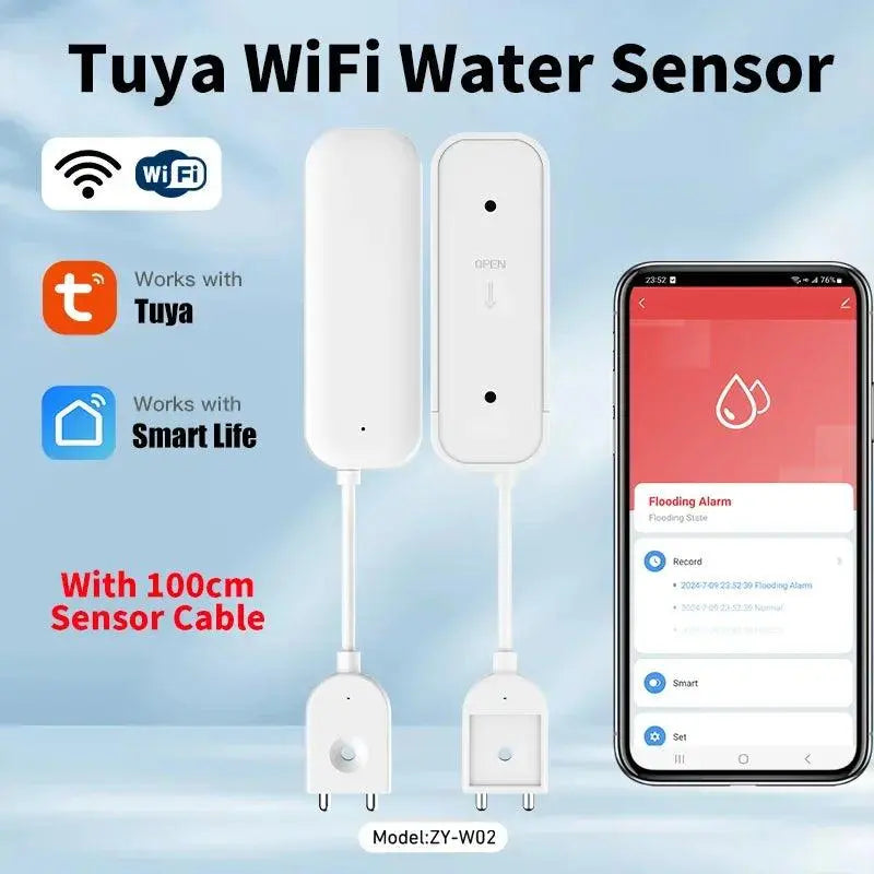 Tuya Smart WIFI Water Leakage Sensor Alarm - DomoSpace