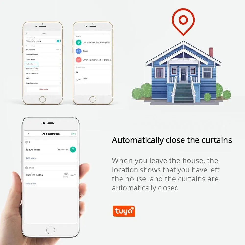 Tuya Wi-Fi Smart Curtain Track Blind Motor - DomoSpace