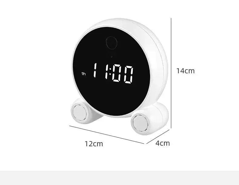 Tuya WiFi Alarm Clock Camera HD 1080P - Night Vision and Motion Detection for Home Security - DomoSpace