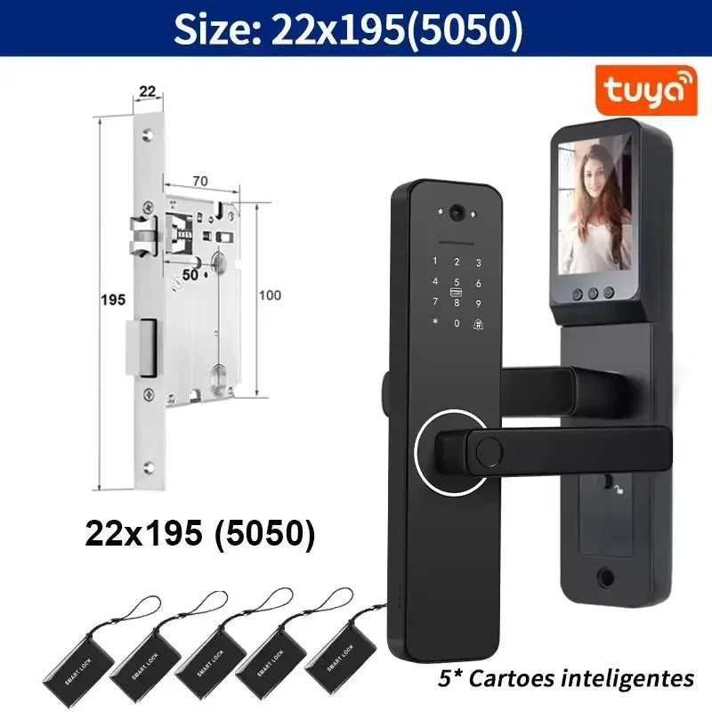 Tuya WiFi Smart Fingerprint Door Lock - DomoSpace