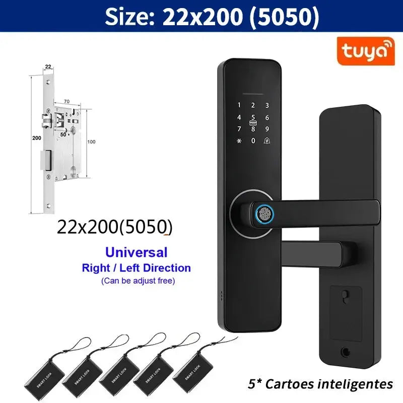 Tuya WiFi Smart Fingerprint Door Lock - DomoSpace