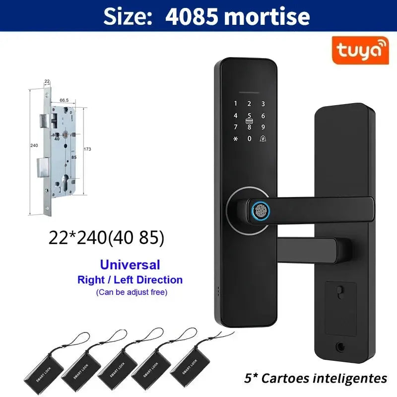 Tuya WiFi Smart Fingerprint Door Lock - DomoSpace