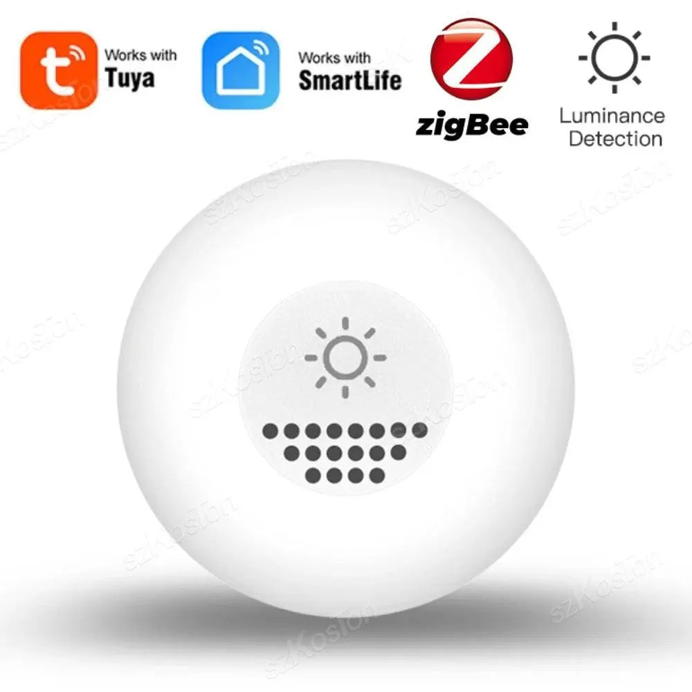 Tuya ZigBee Light Sensor Illumination Sensor Brightness Detector Smart Home Automation Linkage Control Work with Smart life APP - DomoSpace