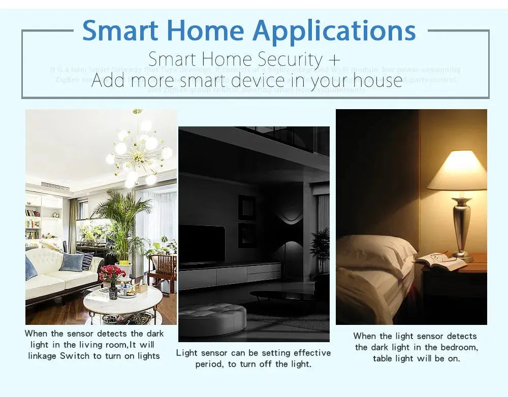 Tuya ZigBee Light Sensor Illumination Sensor Brightness Detector Smart Home Automation Linkage Control Work with Smart life APP - DomoSpace