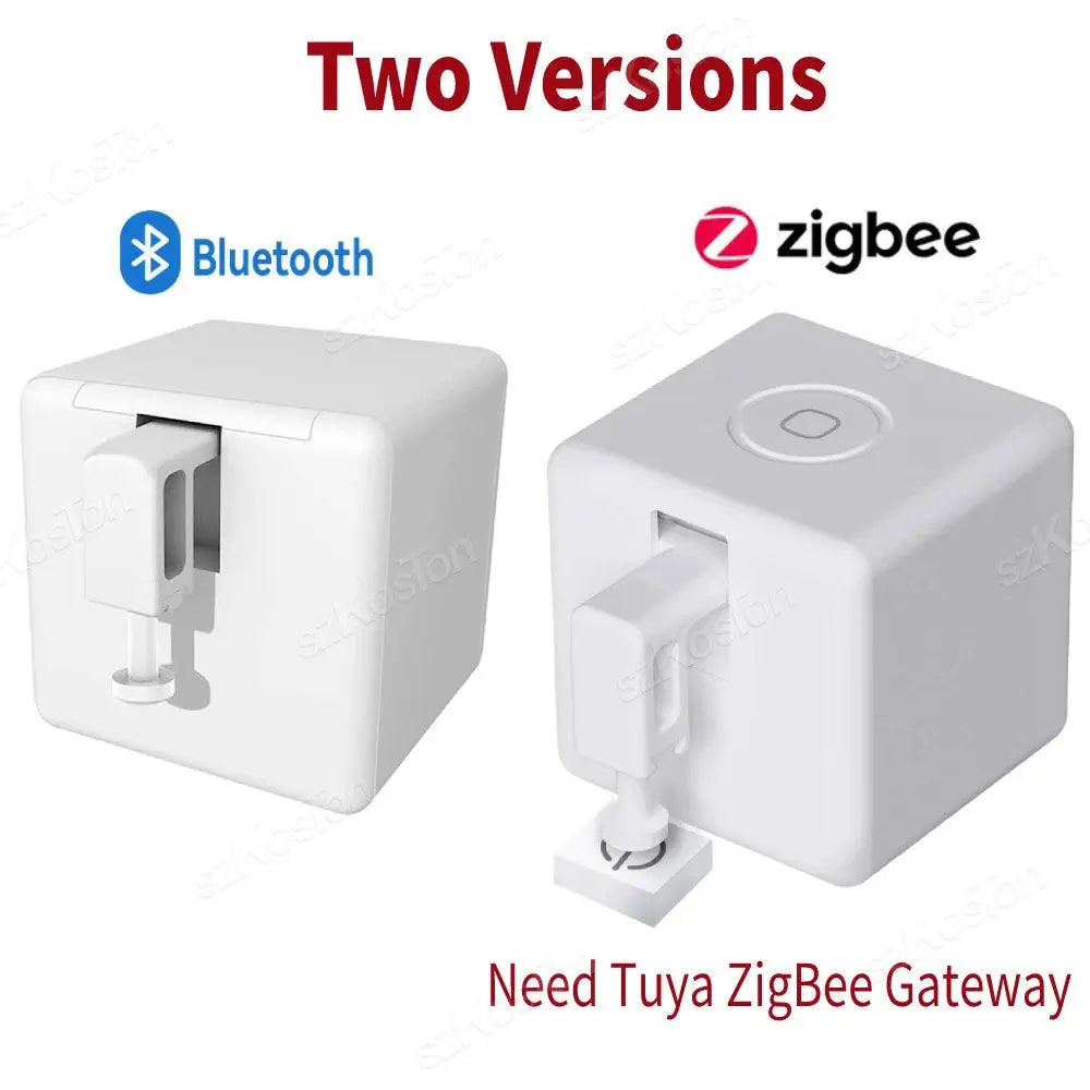 Tuya Zigbee Smart Finger bot Plus Switch Button Pusher Touch Arms Bluetooth Finger Robot Work with Alexa Google Alice Smart Life - DomoSpace