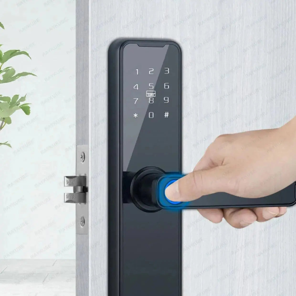 Unlocking Keyless K7 Pro Electronic Door Lock - DomoSpace