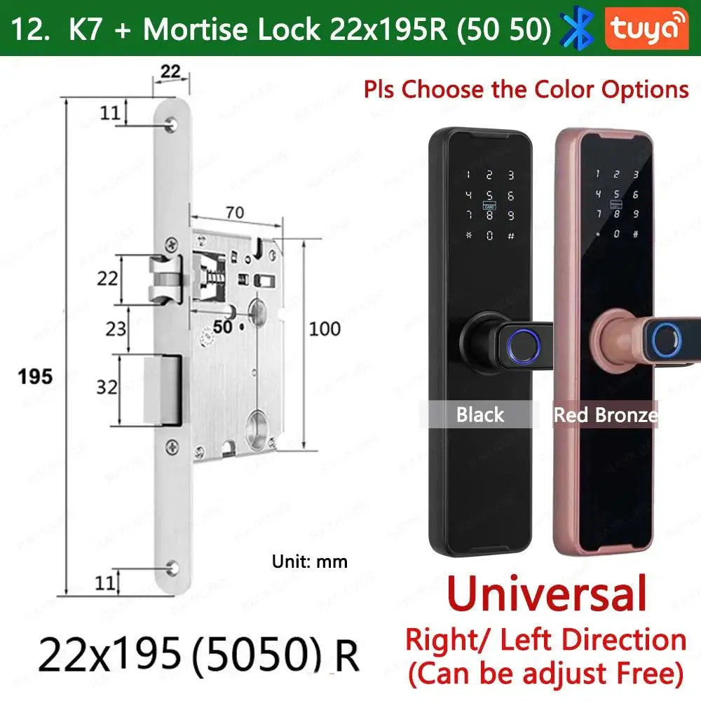 Unlocking Keyless K7 Pro Electronic Door Lock - DomoSpace