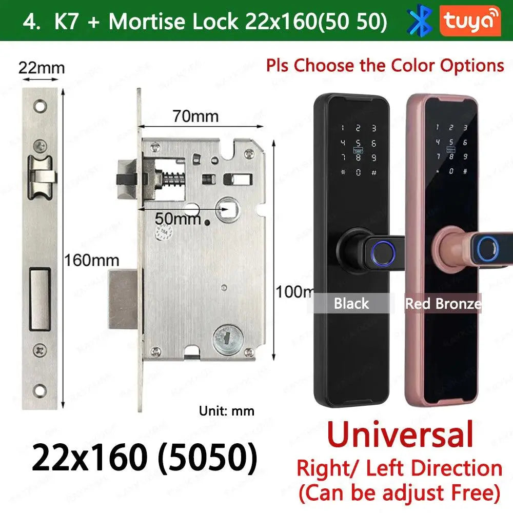 Unlocking Keyless K7 Pro Electronic Door Lock - DomoSpace