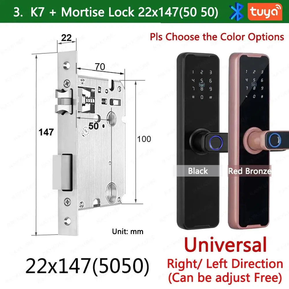 Unlocking Keyless K7 Pro Electronic Door Lock - DomoSpace