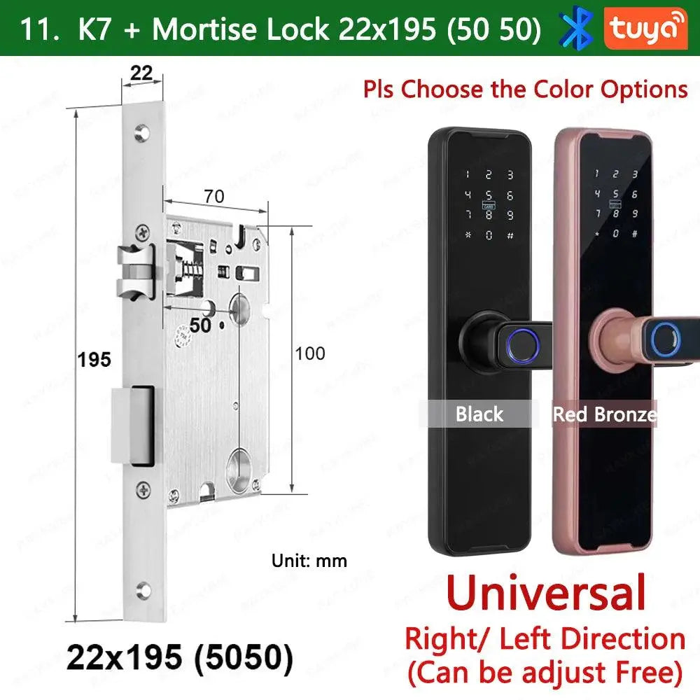 Unlocking Keyless K7 Pro Electronic Door Lock - DomoSpace