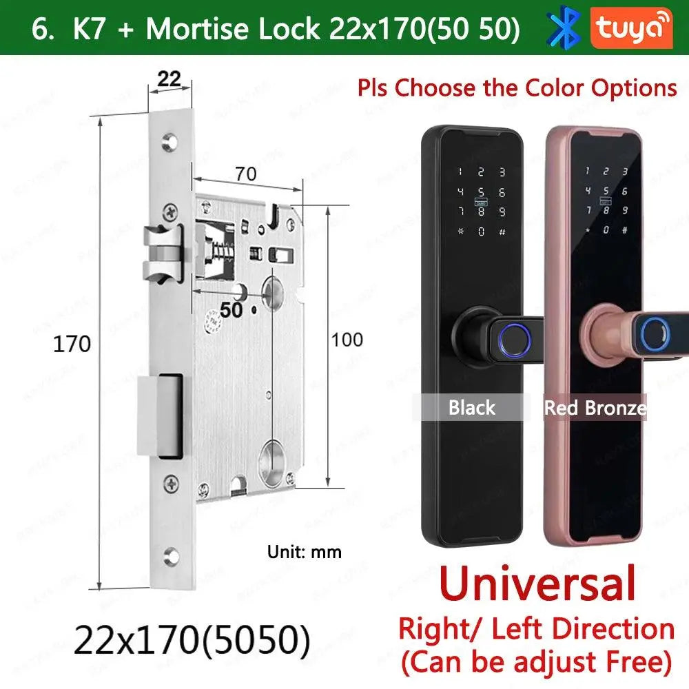 Unlocking Keyless K7 Pro Electronic Door Lock - DomoSpace