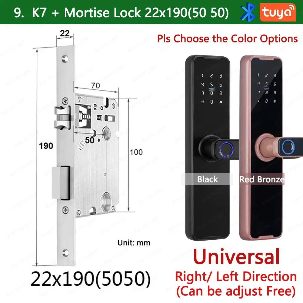 Unlocking Keyless K7 Pro Electronic Door Lock - DomoSpace