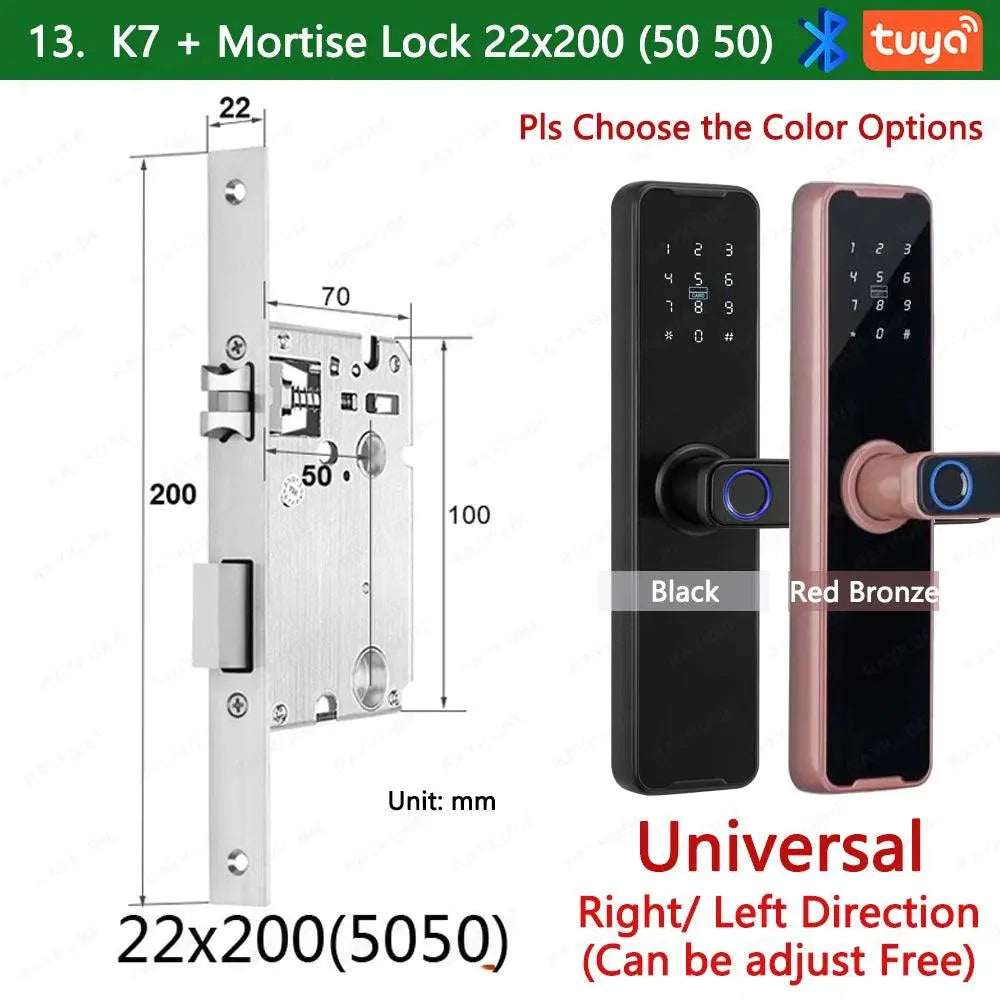 Unlocking Keyless K7 Pro Electronic Door Lock - DomoSpace