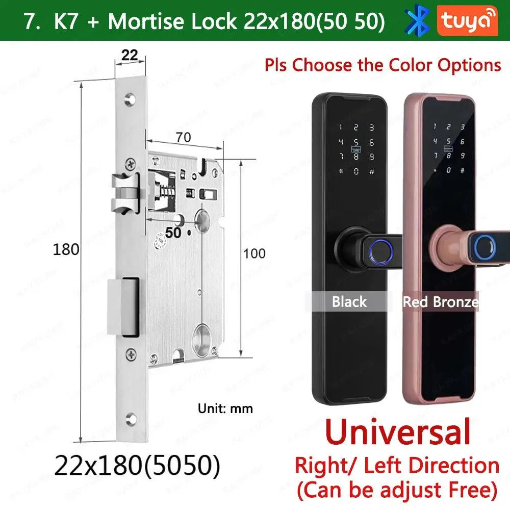 Unlocking Keyless K7 Pro Electronic Door Lock - DomoSpace