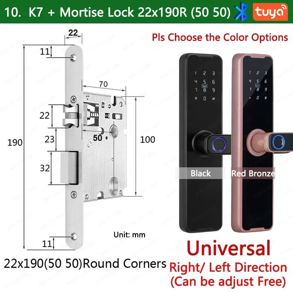 Unlocking Keyless K7 Pro Electronic Door Lock - DomoSpace